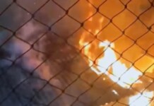 imagem do incêndio em canoas
