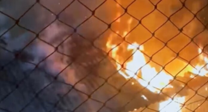 imagem do incêndio em canoas