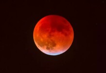 Imagem da lua de sangue