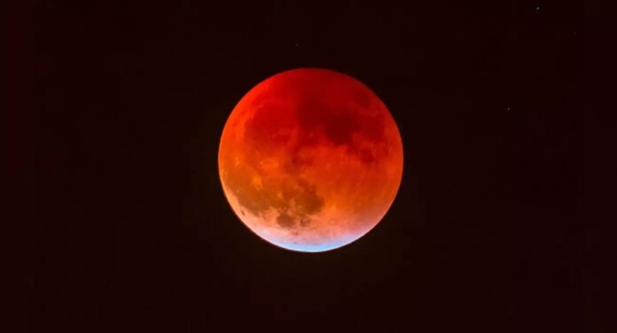 Imagem da lua de sangue