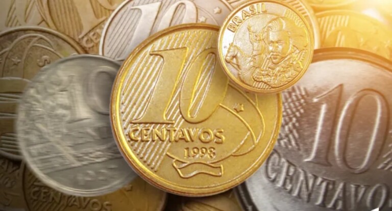foto mostra moeda rara de 10 centavos
