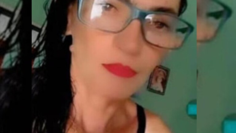 Na foto a mulher que levou soco do genro e morreu