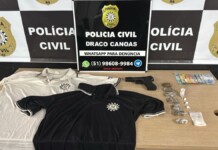 material apreendido na operação barcelona em canoas