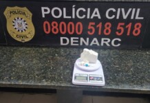 foto da droga apreendida pela polícia civil em canoas
