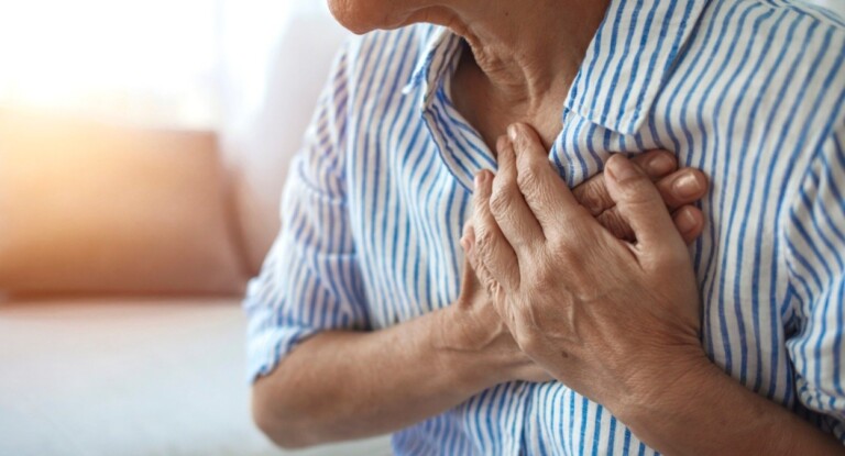 foto ilustra um sinal de infarto