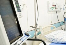 Na foto, o hospital que a mulher recebeu a transfusão de sangue em Santa Maria