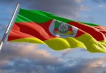 foto da bandeira do rio grande do sul ilustra o 20 de setembro