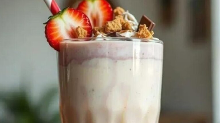 O BK shake proteico na foto