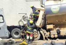 foto do acidente na BR-386 em pouso novo