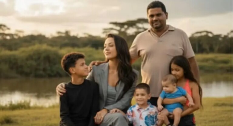 na foto, família morta em acidente na BR-153 em Goiás