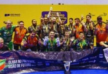 Agafuc Canoas é octacampeã brasileira de futebol de cegos