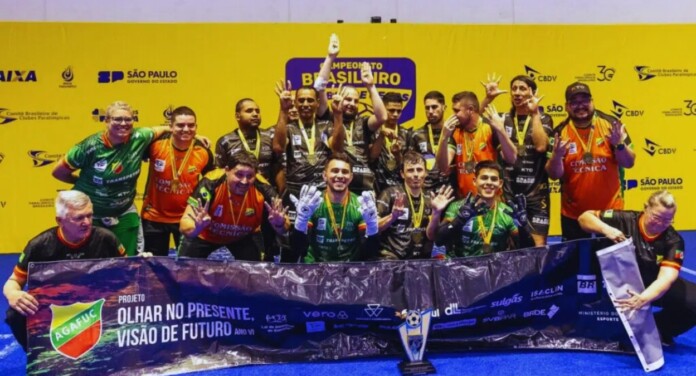 Agafuc Canoas é octacampeã brasileira de futebol de cegos
