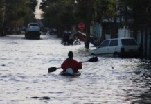 na foto, areas de risco em Canoas