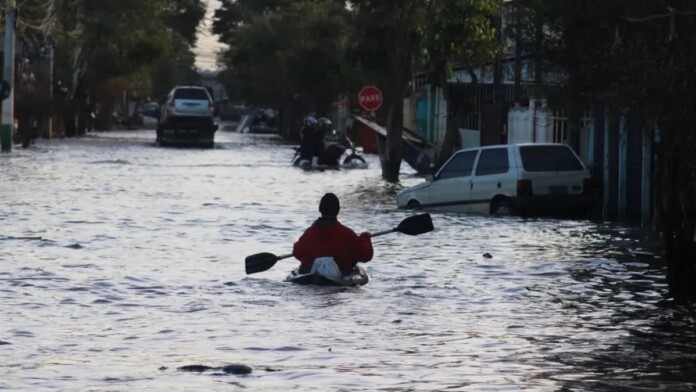 na foto, areas de risco em Canoas