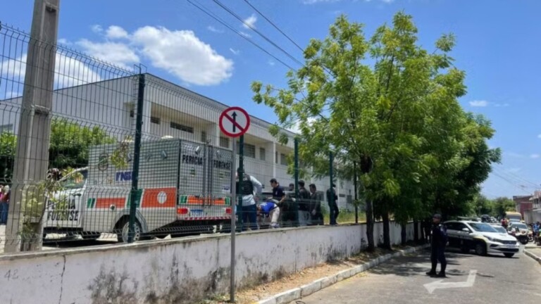 A escola onde aconteceu o ataque a tiros em escola em Sobral