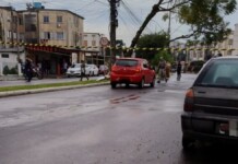 foto do atropelamento em canoas