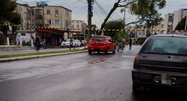 foto do atropelamento em canoas