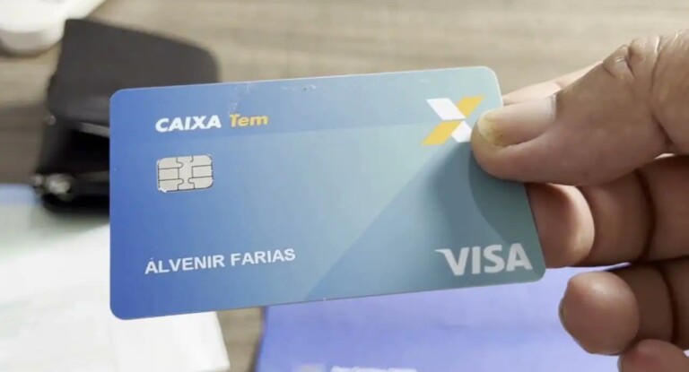 Imagem do cartão da caixa tem