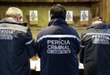 foto de peritos do IGP ilustra reportagem sobre o concurso público aberto