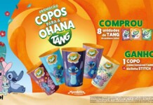 foto de divulgação da promoção do copo do Stitch realizada pela Tang