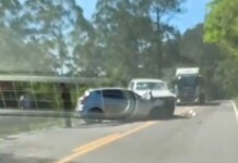 Duas pessoas morrem em acidente entre dois carros na RS-129, em Vespasiano Corrêa