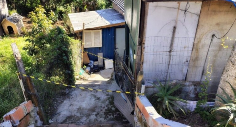 casa do homem morto a tiros em Bento Gonçalves