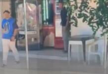 imagem da ocorrência do homem que foi morto a tiros na frente de uma escola em porto alegre