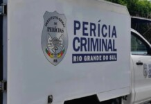 foto ilustra a ocorrência onde um jovem foi morto com tiro em Canoas
