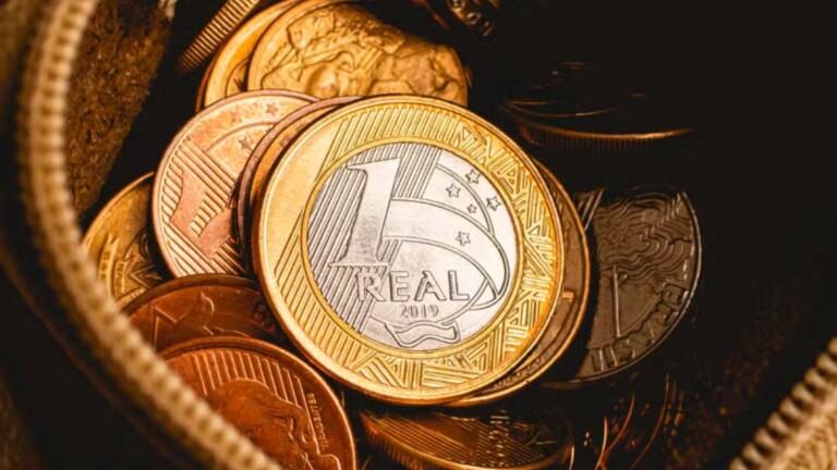 A moeda de 5 centavos