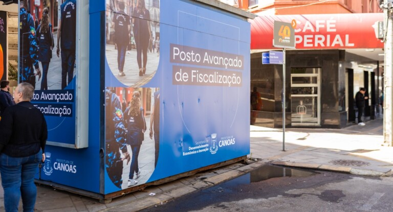 foto do posto avançado de fiscalização em canoas