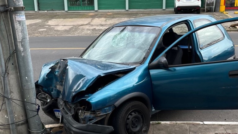 Ocorrência do motorista ferido em Canoas