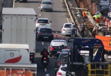 foto após acidente na BR-116 em Canoas
