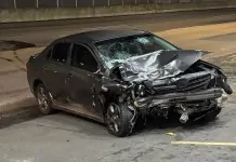 na foto, acidente na BR-116 em Canoas