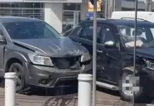 na foto, acidente em Canoas