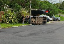 foto do acidente em canoas
