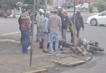 foto do acidente em canoas