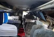o ônibus que se acidentou em Pernambuco