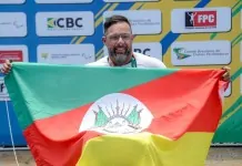 na foto, atleta de Canoas
