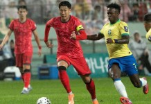 foto mostra jogo já realizado anteriormente entre brasil x japão