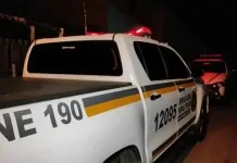 na foto, viatura da Brigada Militar de Canoas