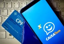 foto mostra o aplicativo do caixa tem
