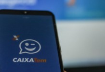 foto mostra o aplicativo do caixa tem