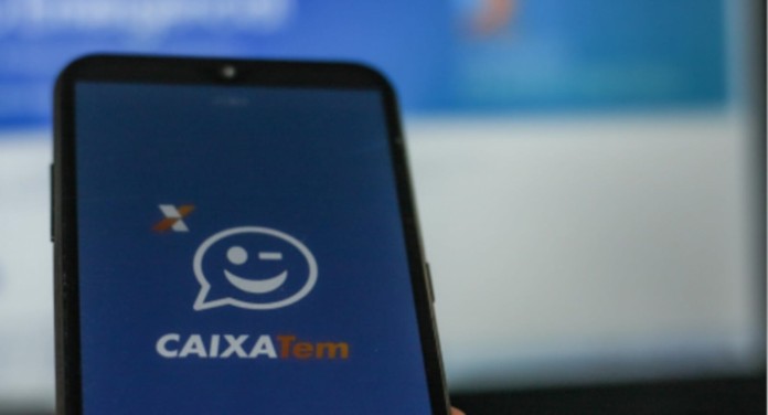foto mostra o aplicativo do caixa tem