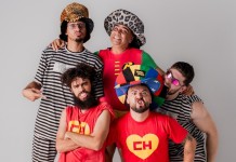 Foto da banda Cólica Renal, que fará show cover dos Mamonas Assassinas no Canoas Shopping.