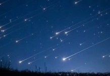 A chuva de meteoros