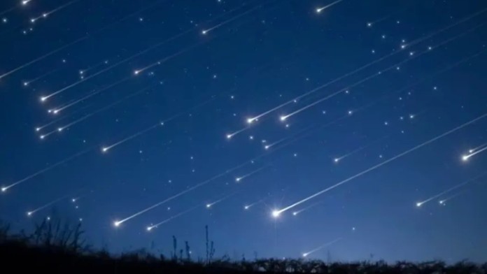 A chuva de meteoros