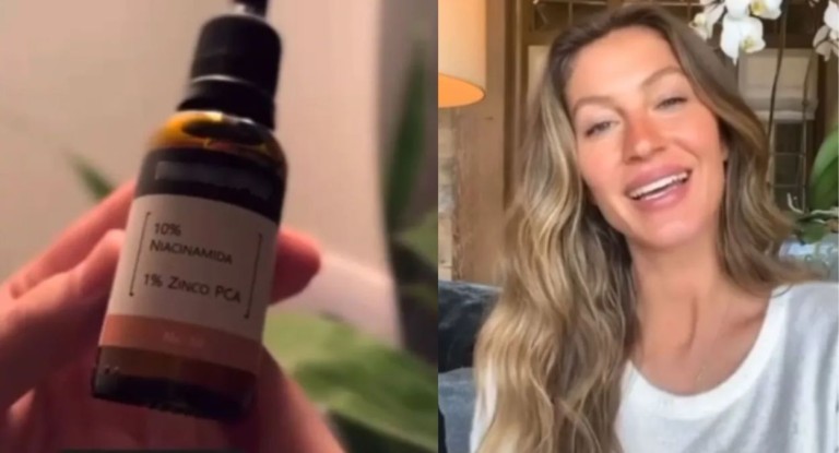 na foto, imagem de Gisele Bündchen utilizada em golpes