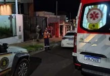 foto da ocorrência do homem morto a tiros em passo fundo