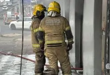 Incêndio em bar deixa duas pessoas feridas em Canoas na foto, incendio em bar de canoas