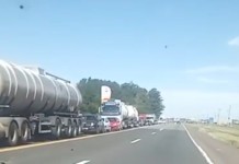 Motoristas enfrentam grande congestionamento entre Canoas e Nova Santa Rita na foto, motoristas canoas e nova santa rita